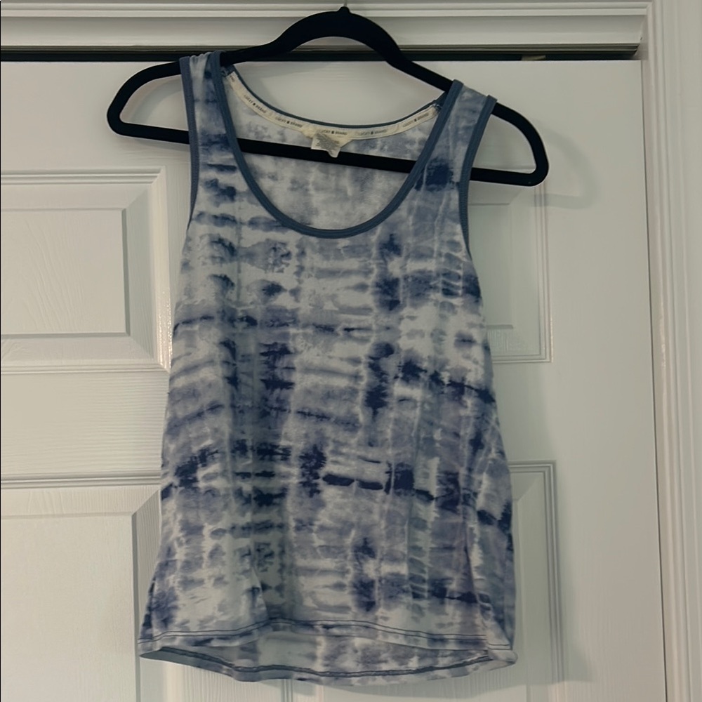 3 Piece White and Blue Tie-Dye Lounge/Pj Set